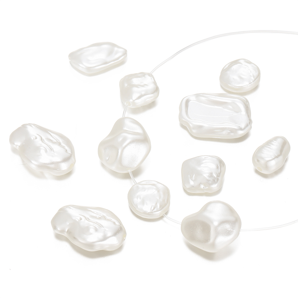 Pearl Stud Earrings - 10 buah/lot liontin tidak beraturan Charm