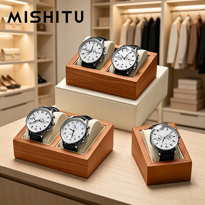 Jewelry Watches Box - MISHITU Kotak Penyimpanan Jam Tangan Kayu