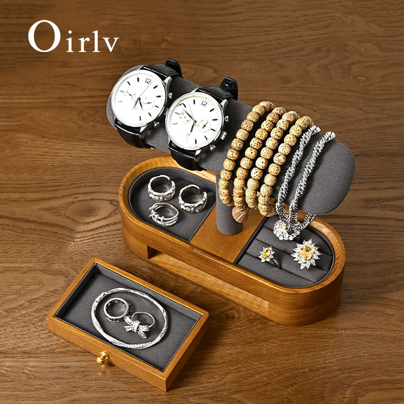 Jewelry Watches Box - Oirlv Rak Organizer Jam Tangan Kayu