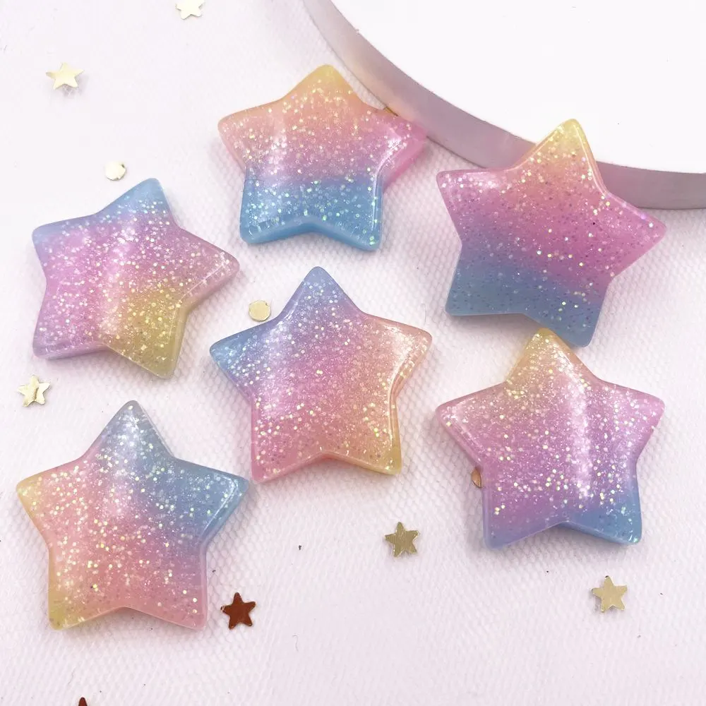 Paradise Jewelry & Watches Dolphin Mall - 10 buah Glitter Kawaii Resin warna-warni