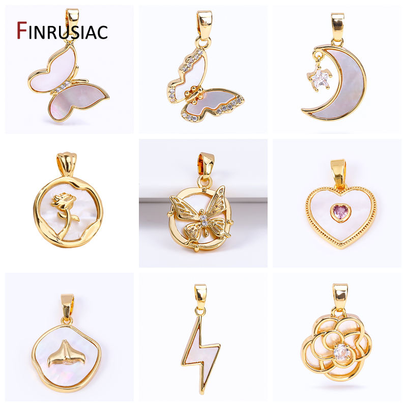 Butterfly Pendant Necklace - Liontin Hati Bintang Kuningan Berlapis Emas