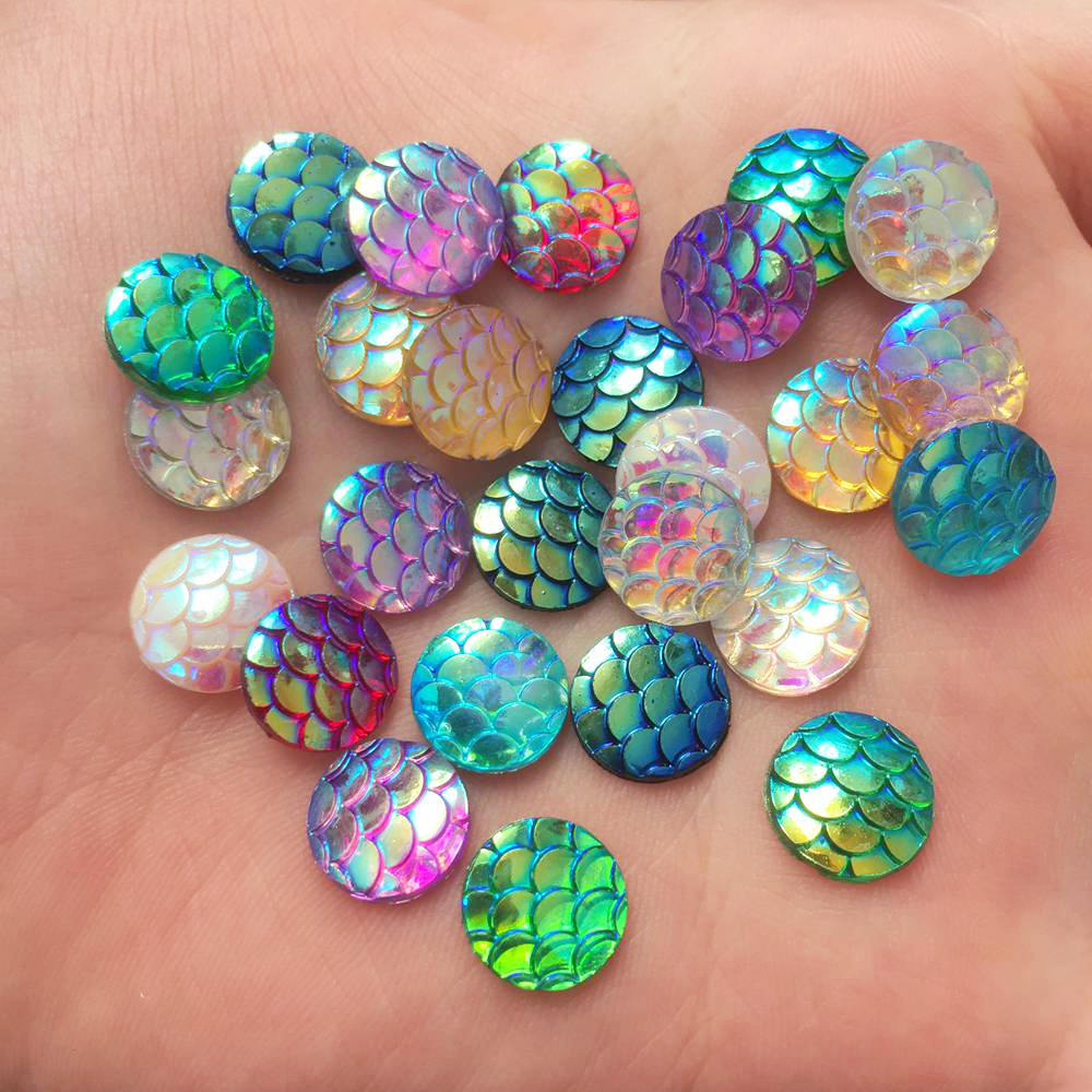 Paradise Jewelry & Watches Dolphin Mall - Shiny 100Pcs AB Resin 10mm Bulat