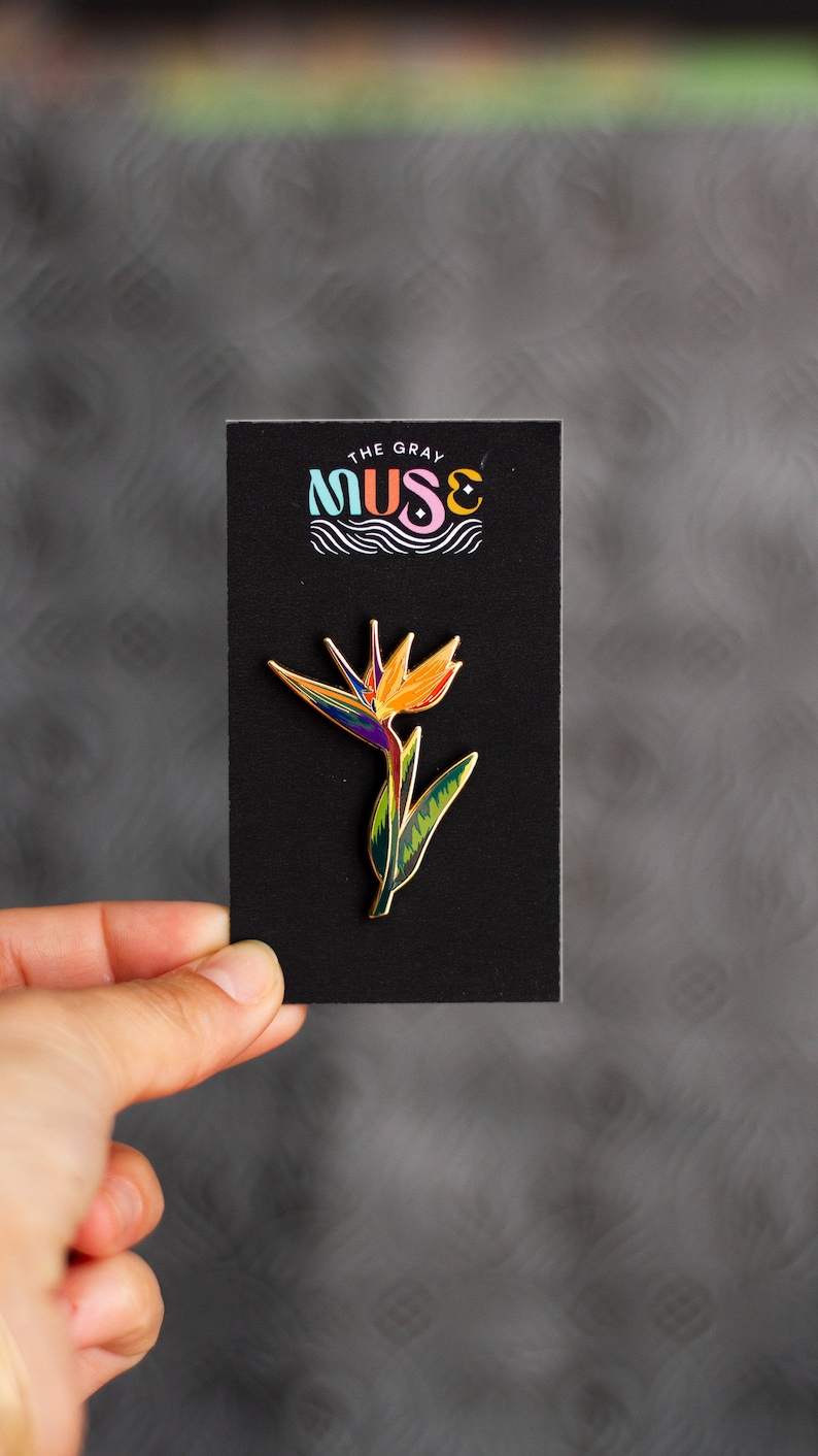 Pin Enamel Keras Tanaman Bird  - Paradise Jewelry & Watches Dolphin Mall ulasan dan harga