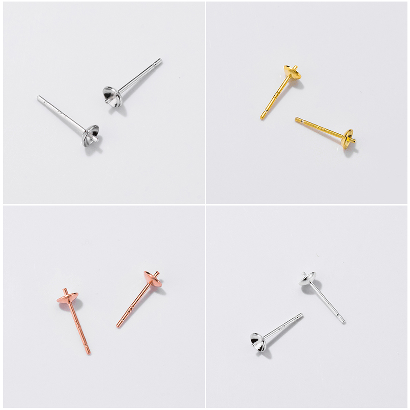 S925 anting perak murni pengat - Pearl Stud Earrings ulasan dan harga