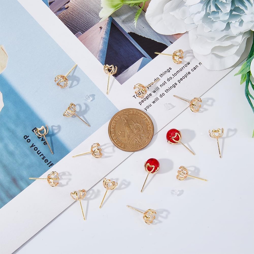 30Pcs Alat Pasang Anting Model - Pearl Stud Earrings ulasan dan harga