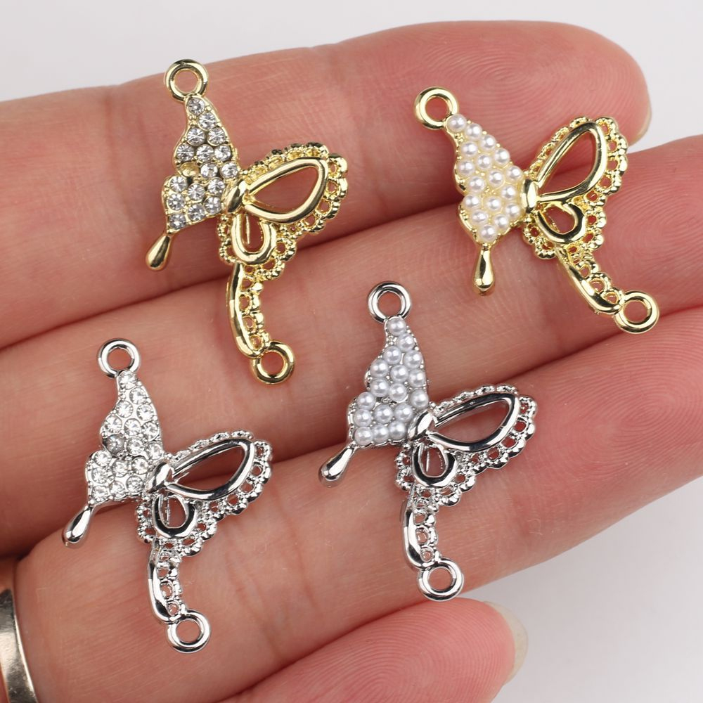 10 buah liontin bentuk kupu-ku - Butterfly Pendant Necklace ulasan dan harga