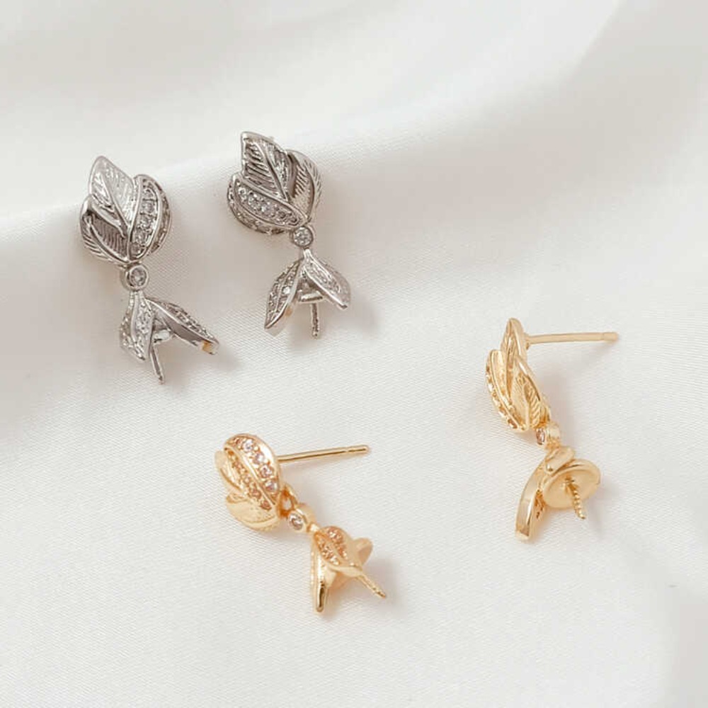 Anting Tusuk Perak 925 dengan  - Pearl Stud Earrings ulasan dan harga