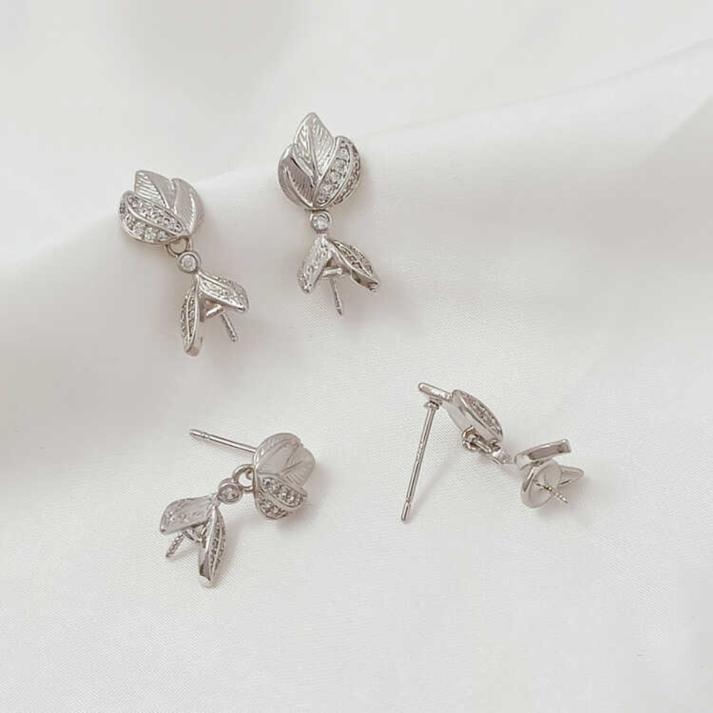 Anting Tusuk Perak 925 dengan  - Pearl Stud Earrings ulasan dan harga