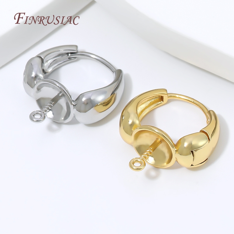 Kancing Anting Huggie Berlapis - Pearl Stud Earrings ulasan dan harga