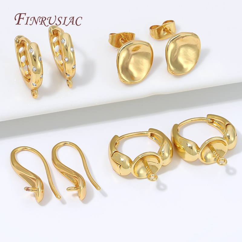 Kancing Anting Huggie Berlapis - Pearl Stud Earrings ulasan dan harga