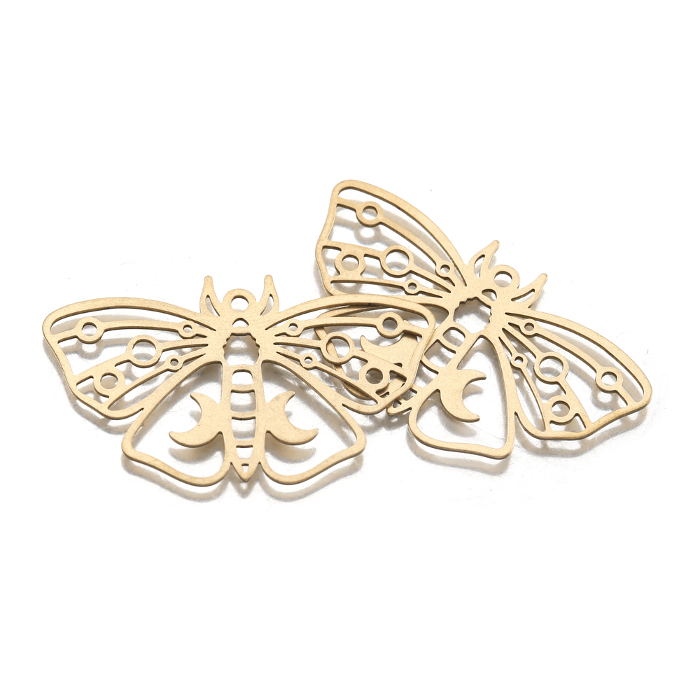 Kuningan Murni Jimat Ngengat K - Butterfly Pendant Necklace ulasan dan harga