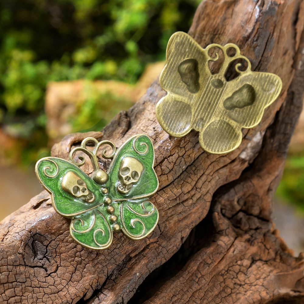 Liontin Enamel Kupu-kupu Tengk - Butterfly Pendant Necklace ulasan dan harga