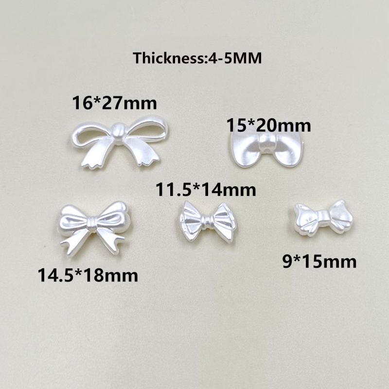 20 buah/tas pita akrilik busur - Pearl Stud Earrings ulasan dan harga