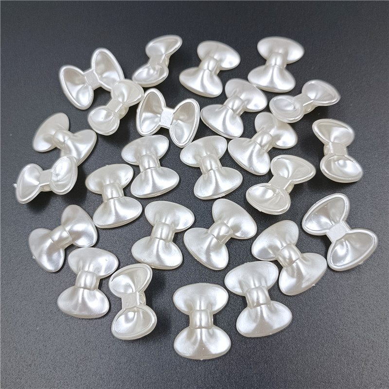 20 buah/tas pita akrilik busur - Pearl Stud Earrings ulasan dan harga