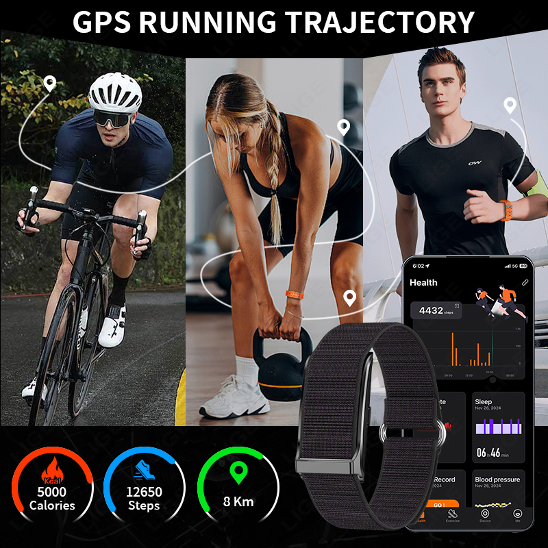 LIGE 100+ Pelacak Kebugaran Ol - Smartwatch ulasan dan harga