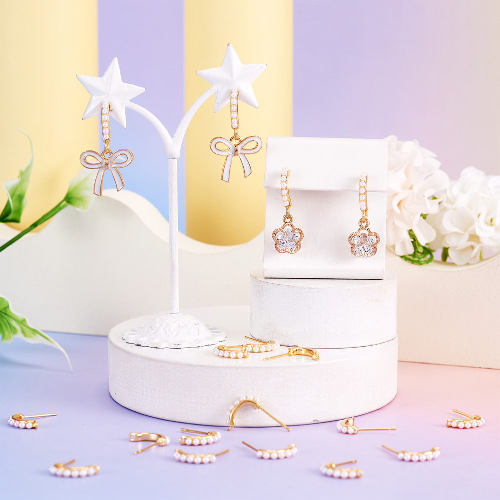 30 buah bahan anting-anting ku - Pearl Stud Earrings ulasan dan harga