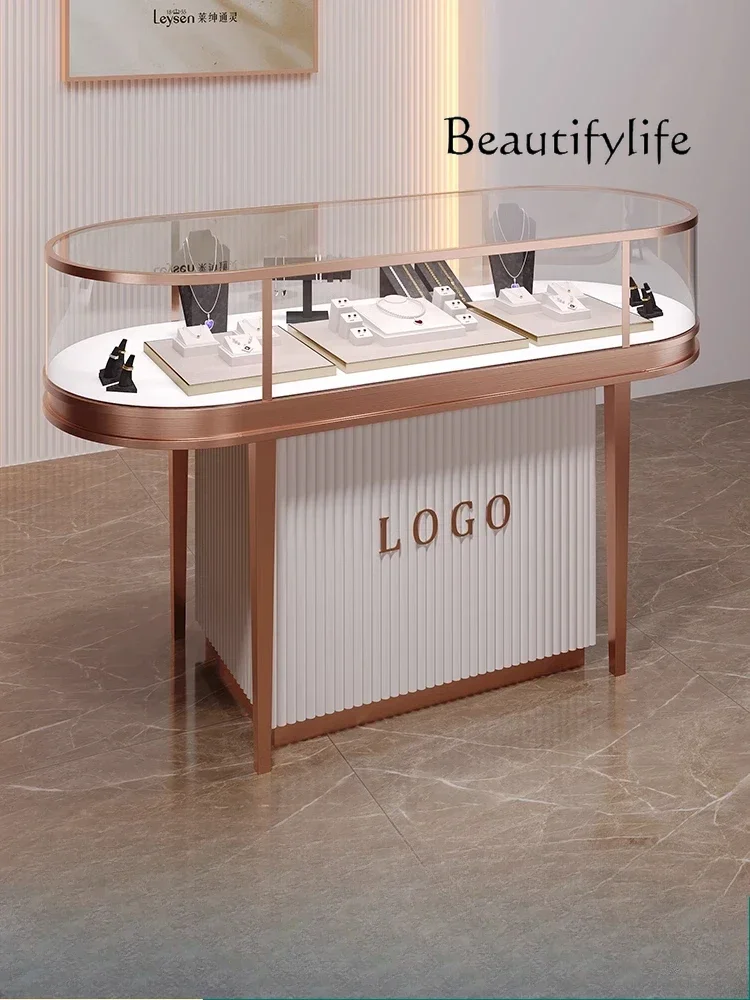 Lemari pajang perhiasan oval d - Jewelry Y Watches ulasan dan harga