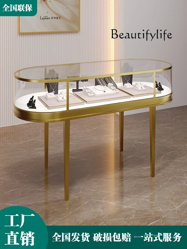 Lemari pajang perhiasan oval d - Jewelry Y Watches ulasan dan harga